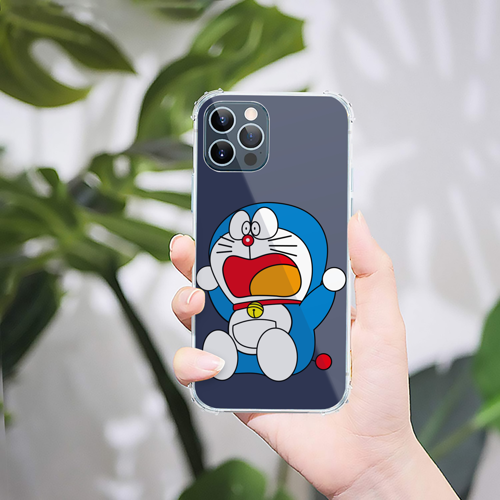 （画像用） ドラえもん Doraemon 【iPhone 12シリーズ対応】透明スマホケース（クリアソフトケース）